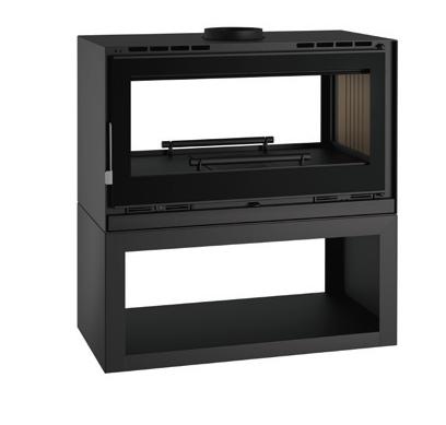 Belüfteter Holzofen 2 Scheiben - FIREMATIC Ottawa - M 12,6 kW