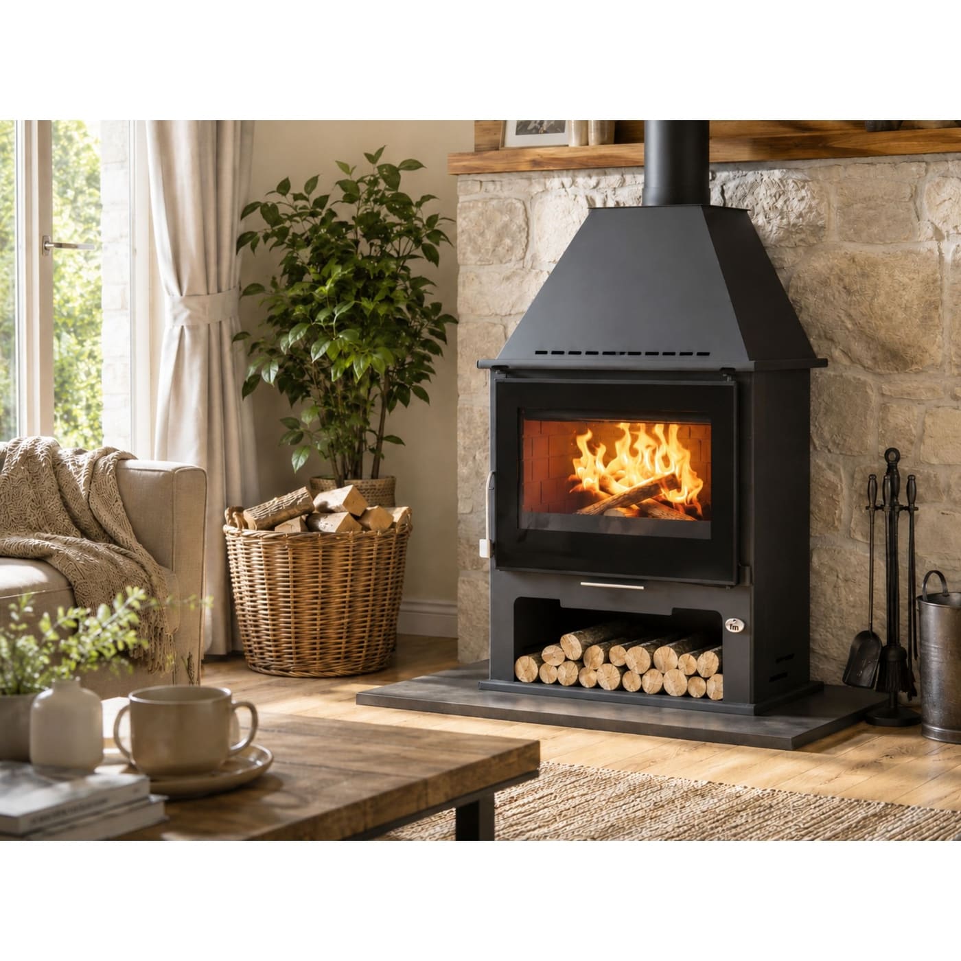 Belüfteter Holzofen - FIREMATIC Boston Luxe 12,6 kW