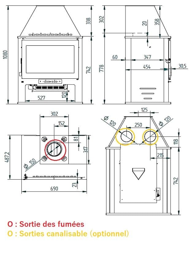 Belüfteter Holzofen - FIREMATIC Boston Luxe 12,6 kW