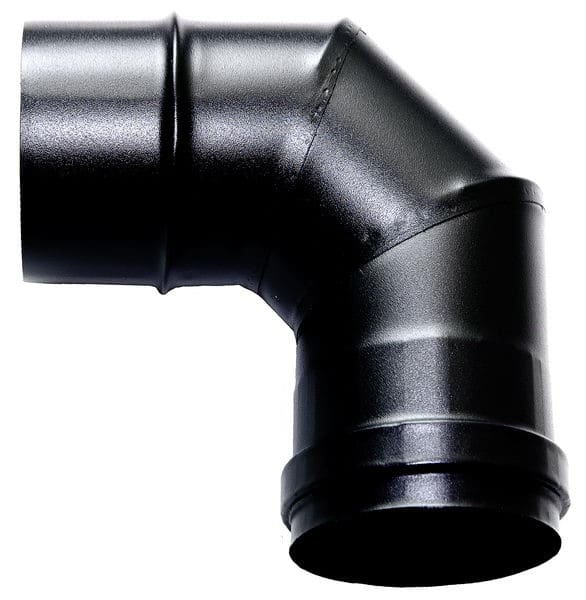 Coude 90° Stahl schwarz Ø80mm