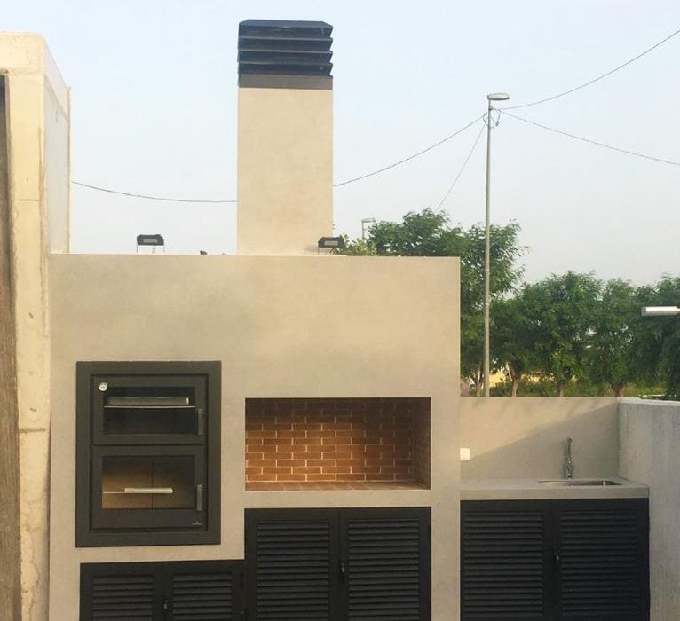 Holzeinsatz anschließbar mit Backfach - BRONPI Murano - E 14 kW