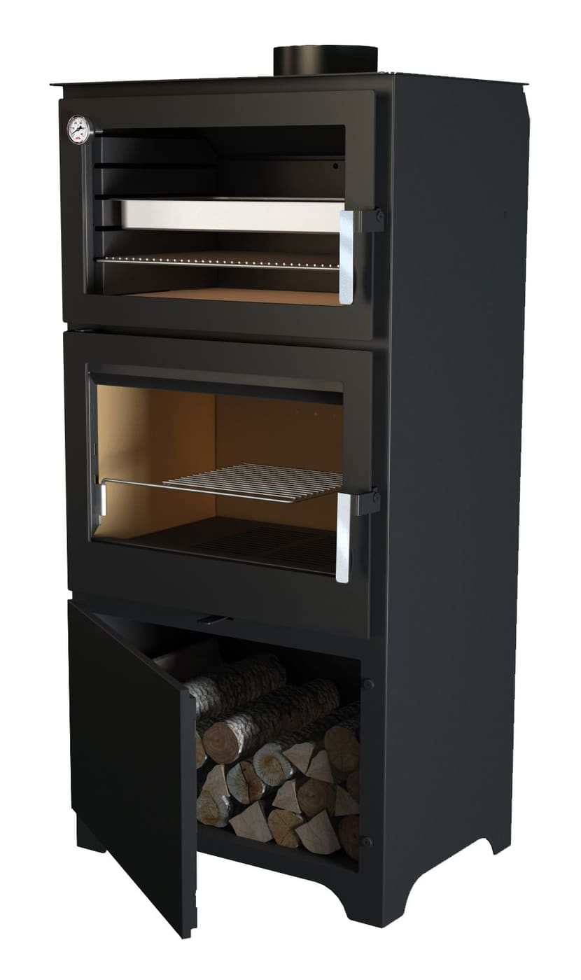 Holzofen anschließbar mit Backfach - BRONPI Murano - L 14 kW