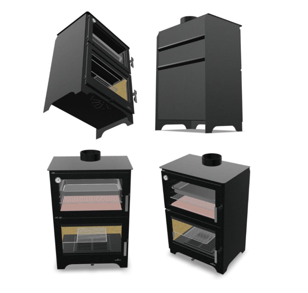 Holzofen anschließbar mit Backfach - BRONPI Murano 14 kW