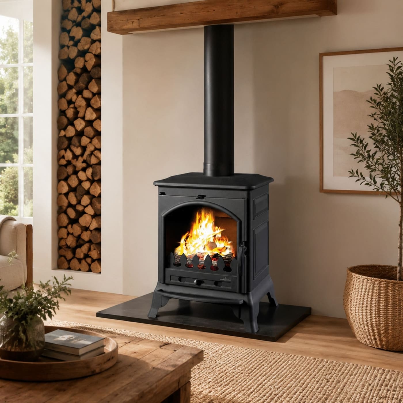 Gusseisen-Holzofen - BRONPI Ordesa 9 kW