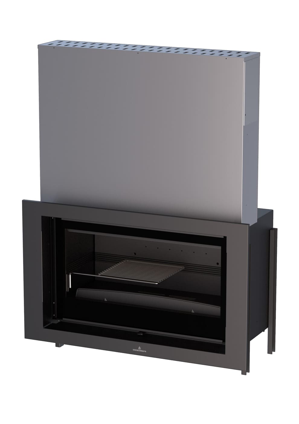 Holzeinsatz belüftet, kanalisierbar - BRONPI Paris 90V Guillotina 14 kW