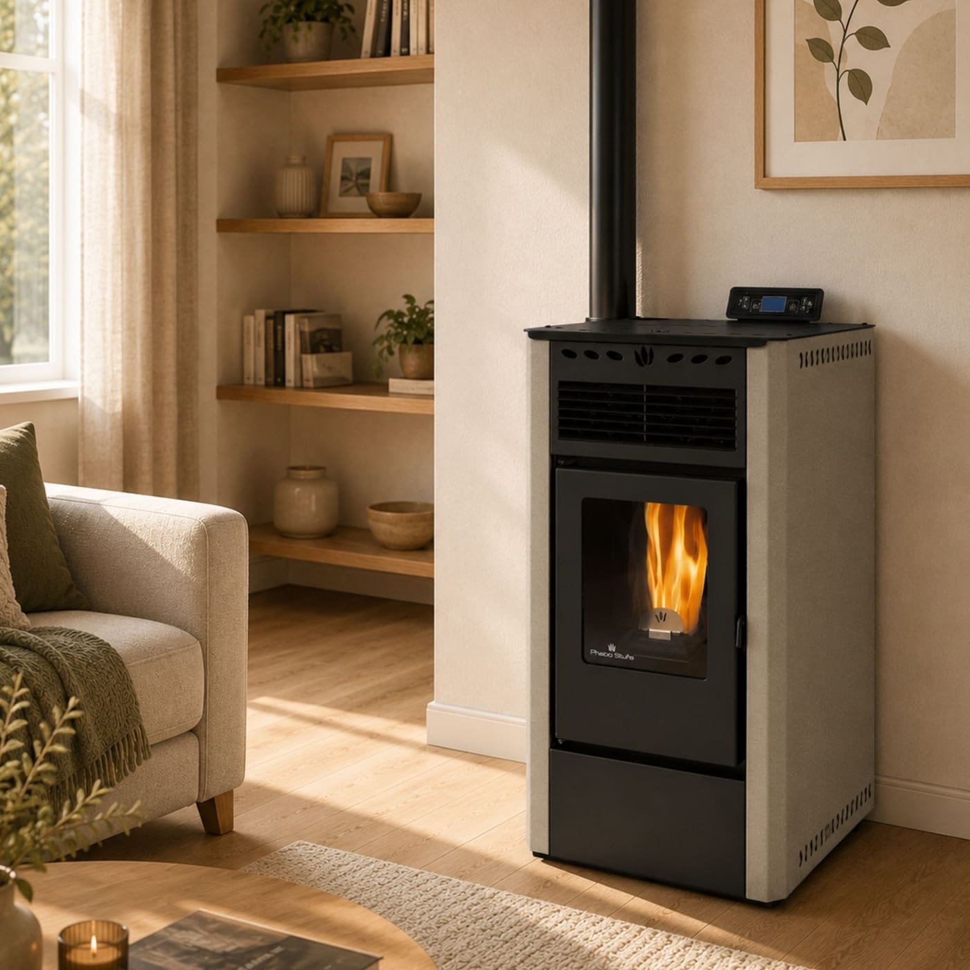 Pelletofen - ORIGINE PHEBO Aurora 5S-8 7.5 kW