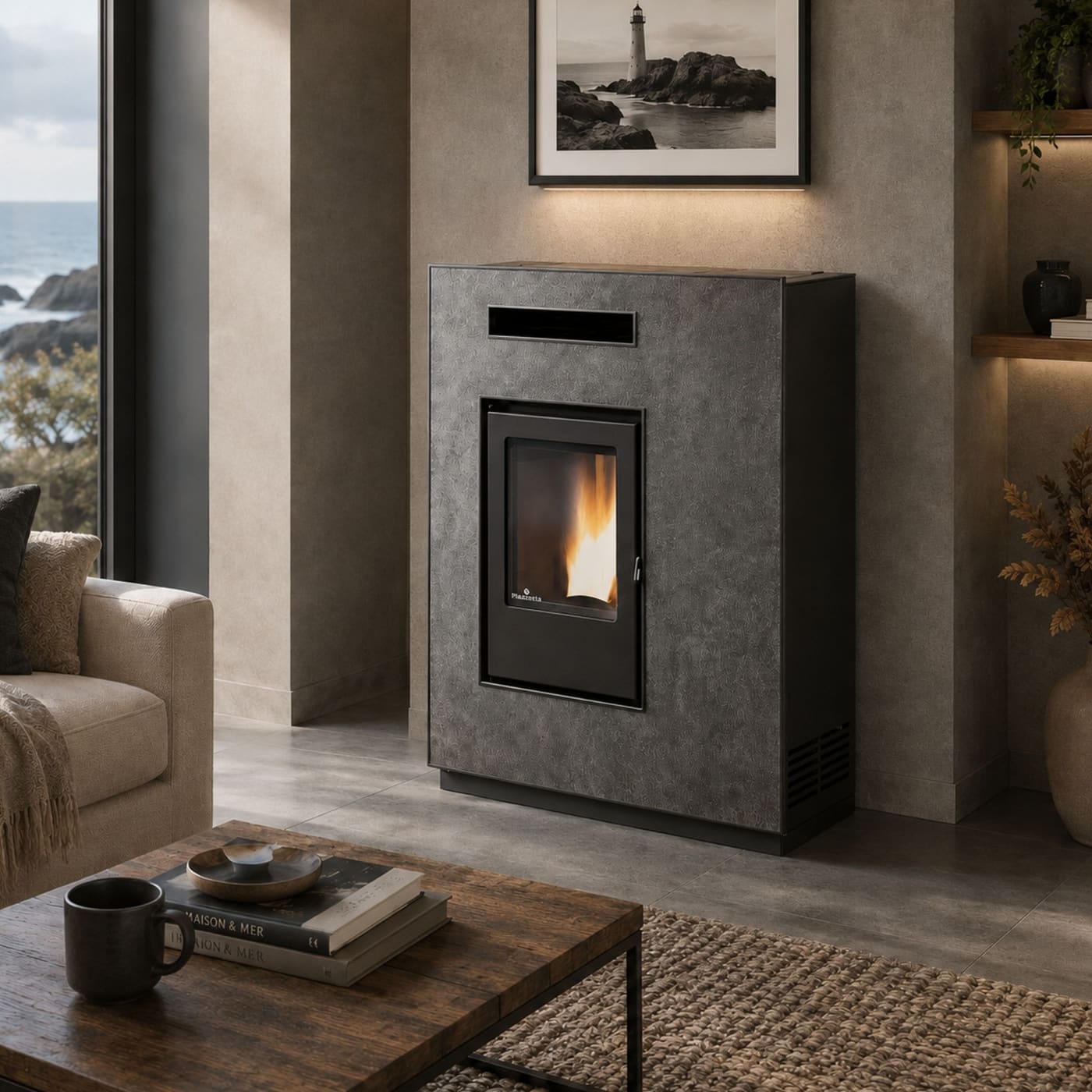 Pelletofen Slim - ORIGINE PHEBO Musa 11.5 kW