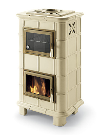 Holzofen mit Backfach aus Keramik - ORIGINE PH Demetra 4S 11.8 kW