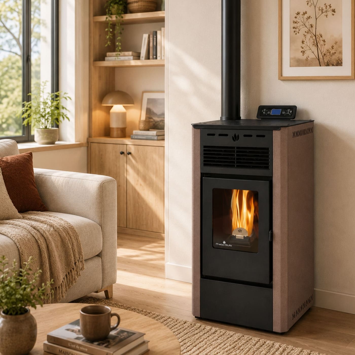 Pelletofen - ORIGINE PHEBO Aurora 5S-XL 7.5 kW