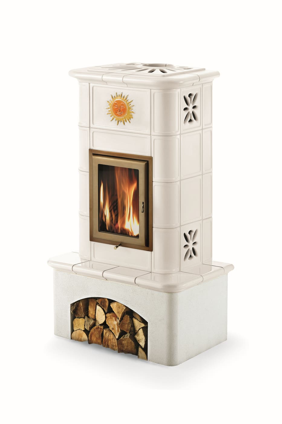 Holzofen aus Keramik - ORIGINE PHEBO Selene Décor 10,7 kW
