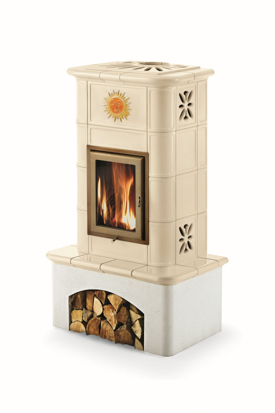 Holzofen aus Keramik - ORIGINE PHEBO Selene Décor 10,7 kW