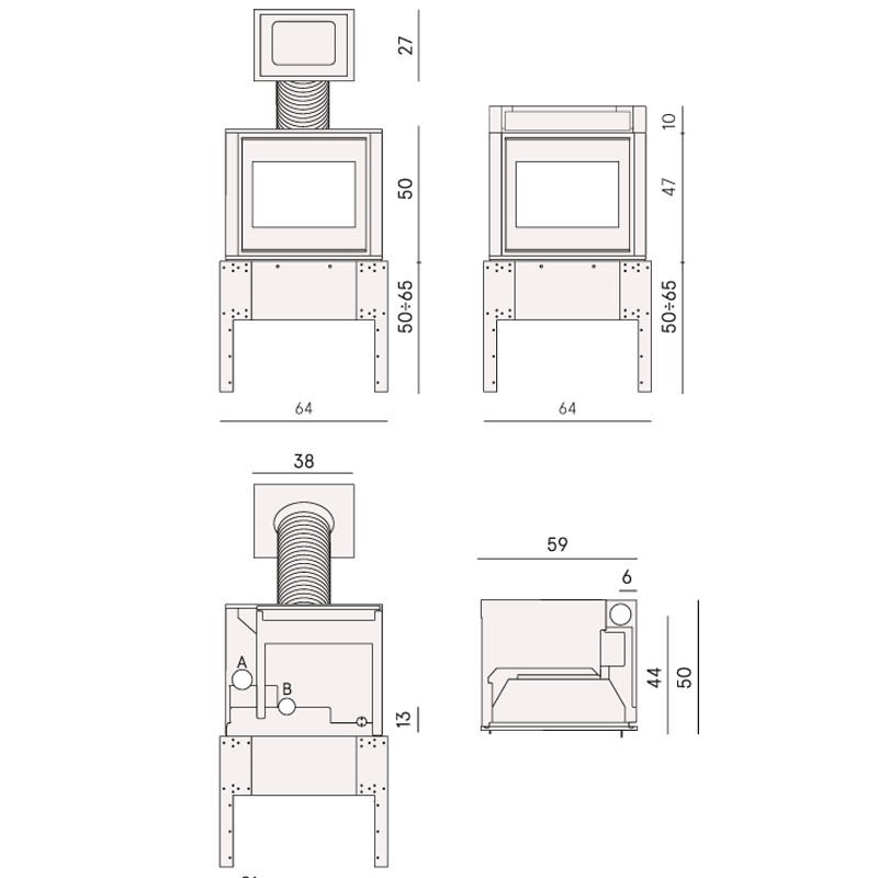 Pelleteinsatz PONENTE 7 - Cadel