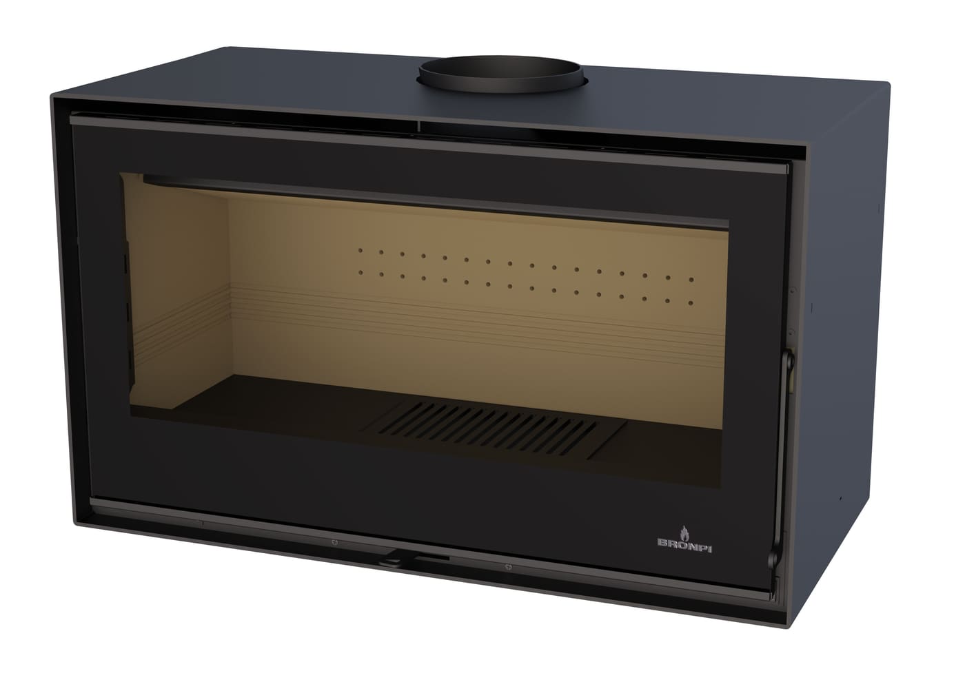 Belüfteter Holzofen mit Range-Scheitholz - BRONPI Bimba 90 15 kW