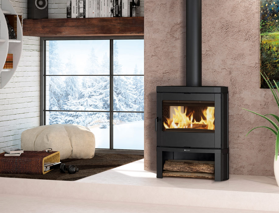 Holzofen anschließbar aus Gusseisen - LA NORDICA Jennifer.16 7.7 kW