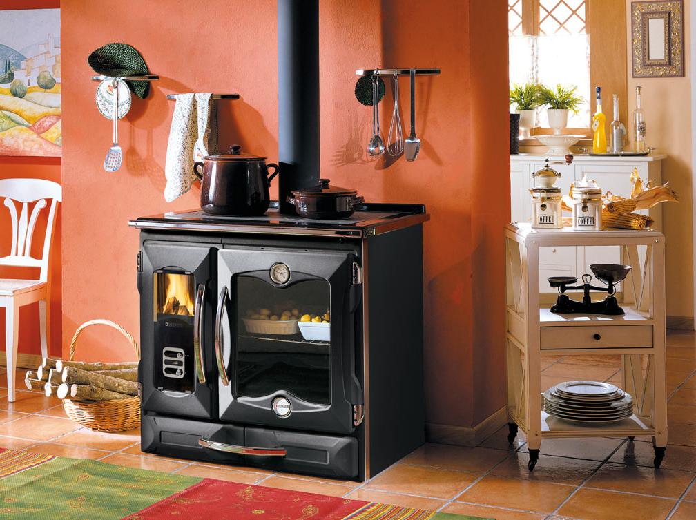 Holz-Küchenherd aus Gusseisen - LA NORDICA Suprema 4.0 9 kW