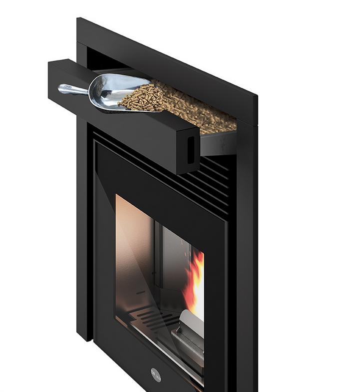 Belüfteter Pelleteinsatz - PUNTO FUOCO Gino 8,5 kW