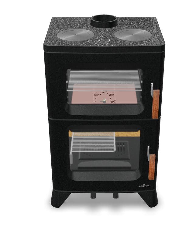 Holz-Küchenherd anschließbar - BRONPI Hilton-C 14 kW