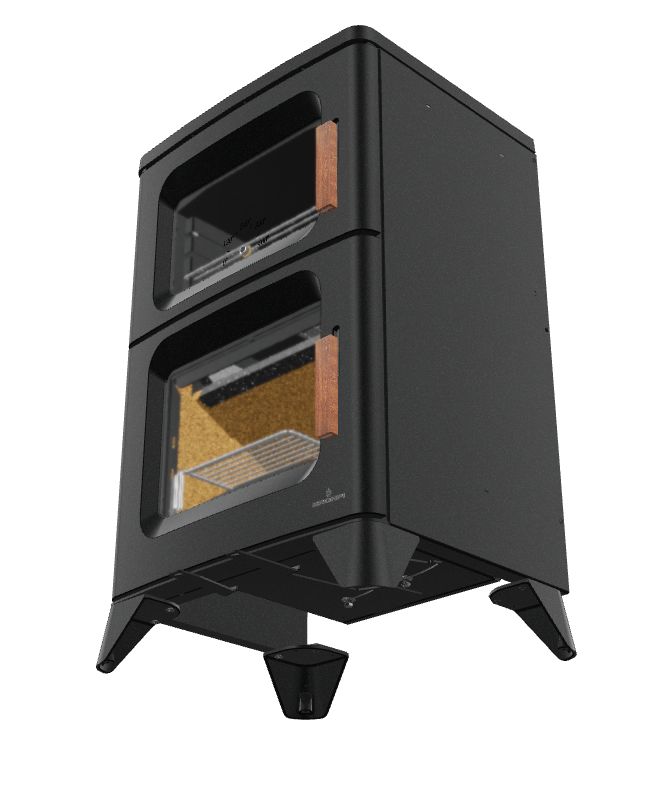 Holz-Küchenherd anschließbar - BRONPI Hilton-C 14 kW