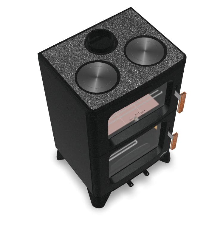 Holz-Küchenherd anschließbar - BRONPI Hilton-C 14 kW