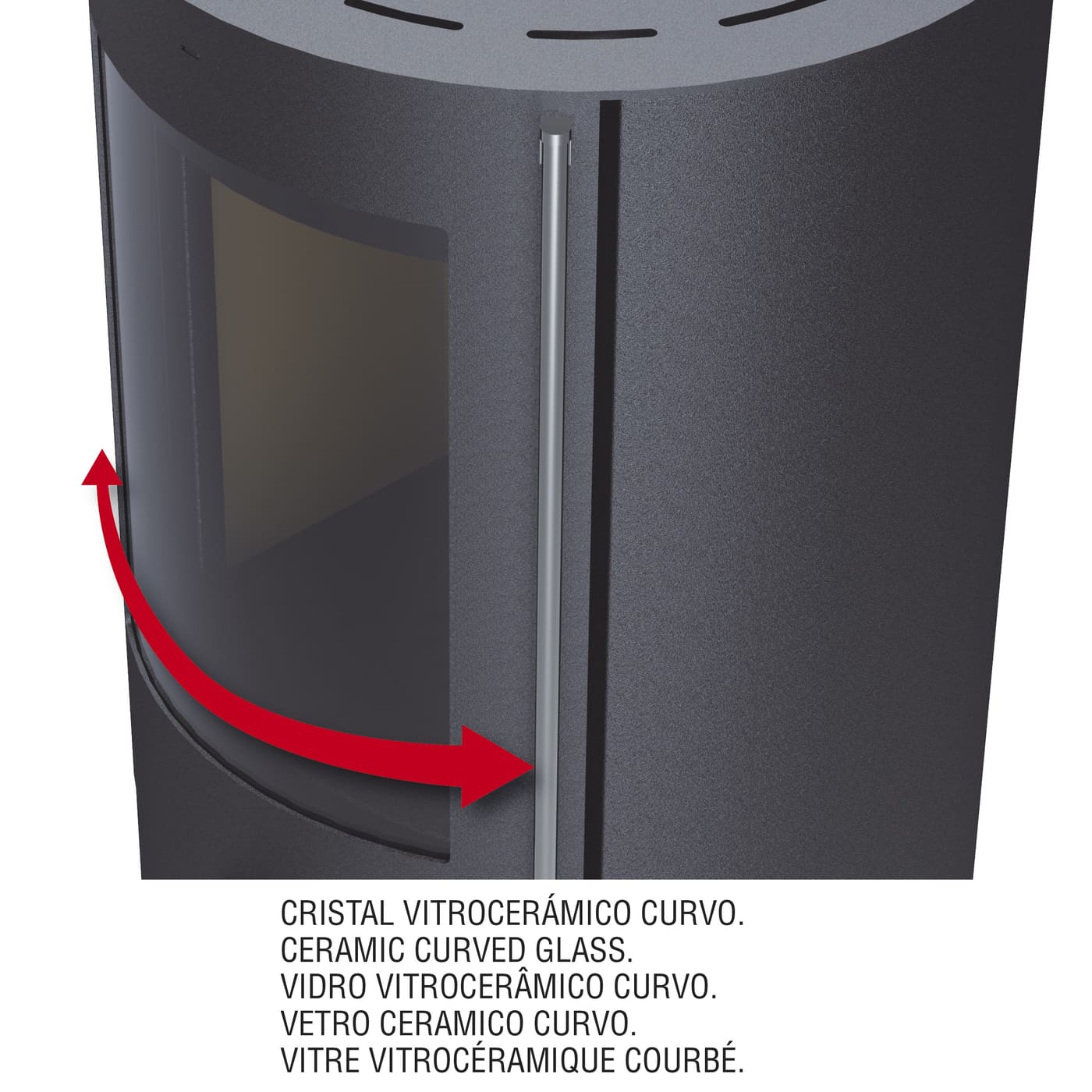 Holzofen rond anschließbar - BRONPI Dover 9.4 kW