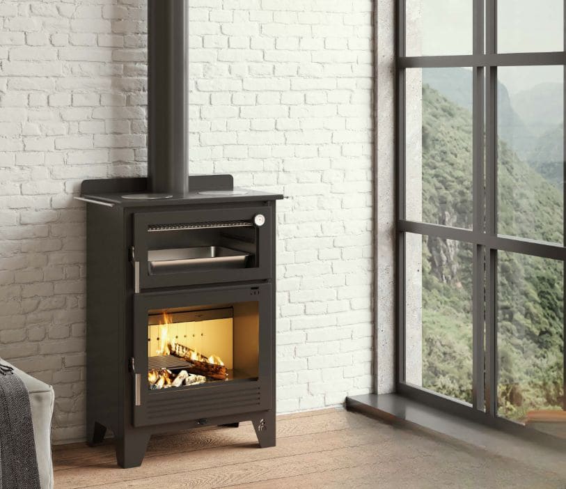 Holz-Küchenherd mit Backfach - FIREMATIC Montana 9,5 kW
