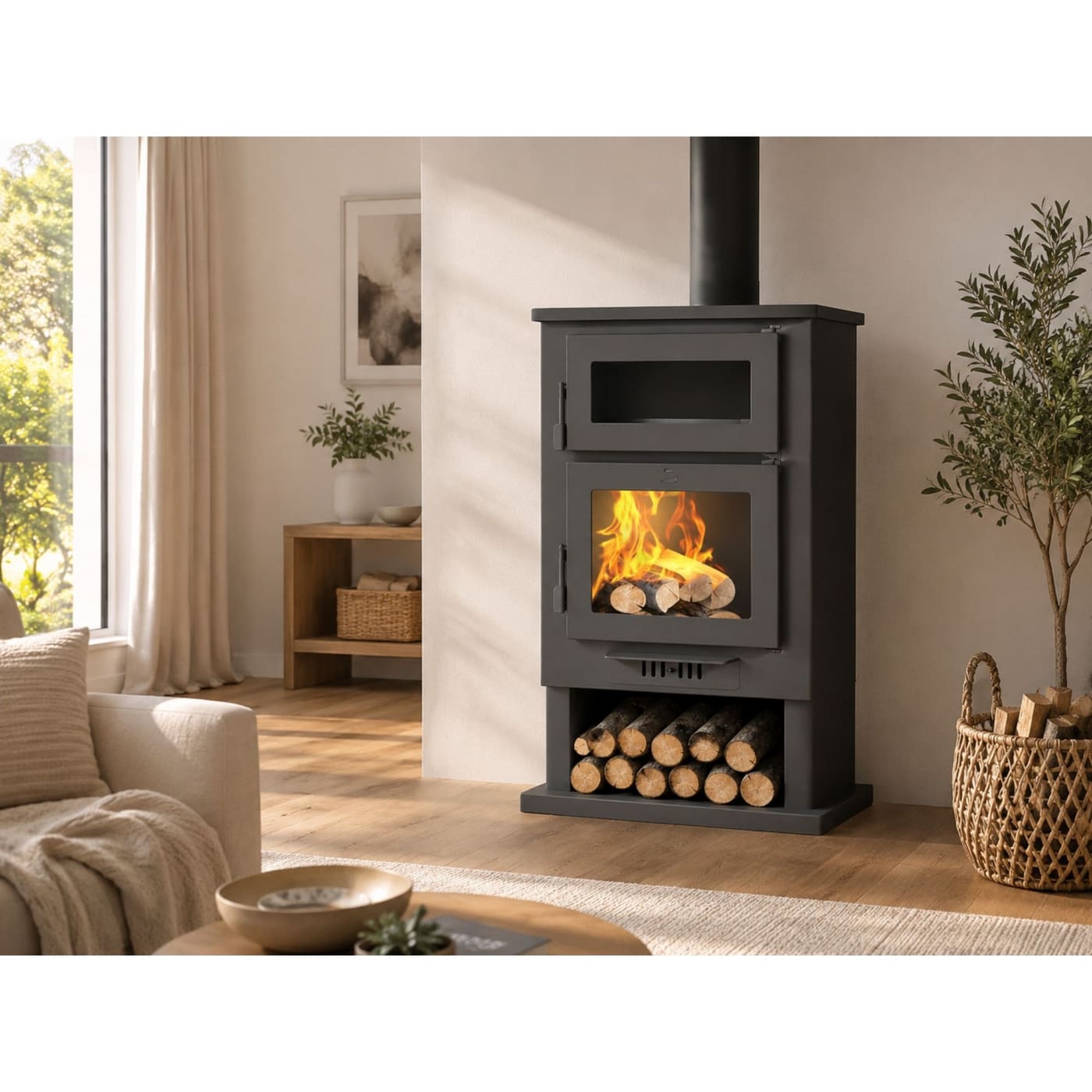Holzofen mit Backfach - FIREMATIC Nevada 11.2 kW