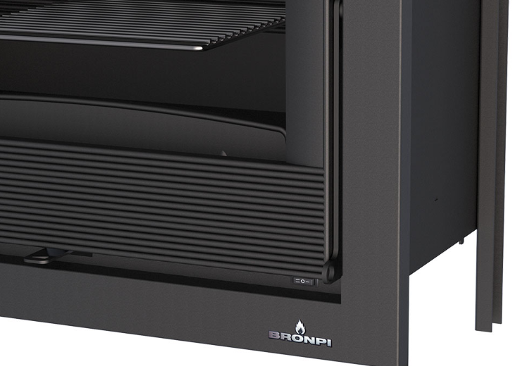 Holzeinsatz belüftet, kanalisierbar - BRONPI Paris 70 12 kW