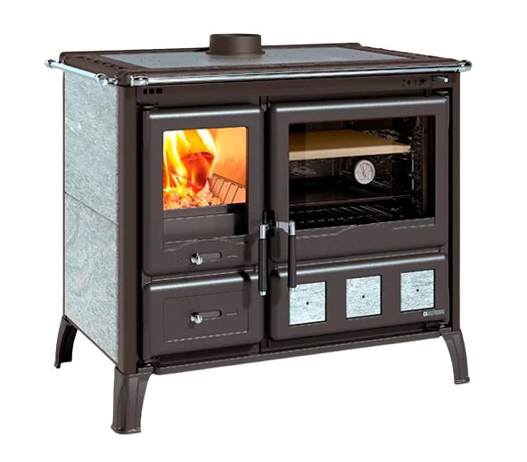 Holz-Küchenherd anschließbar - LA NORDICA Gardenia XXL Pierre 10,5 kW