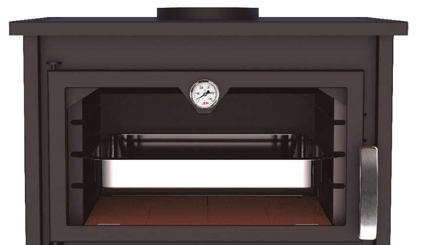 Holzofen anschließbar mit Backfach - BRONPI Suiza 14 kW