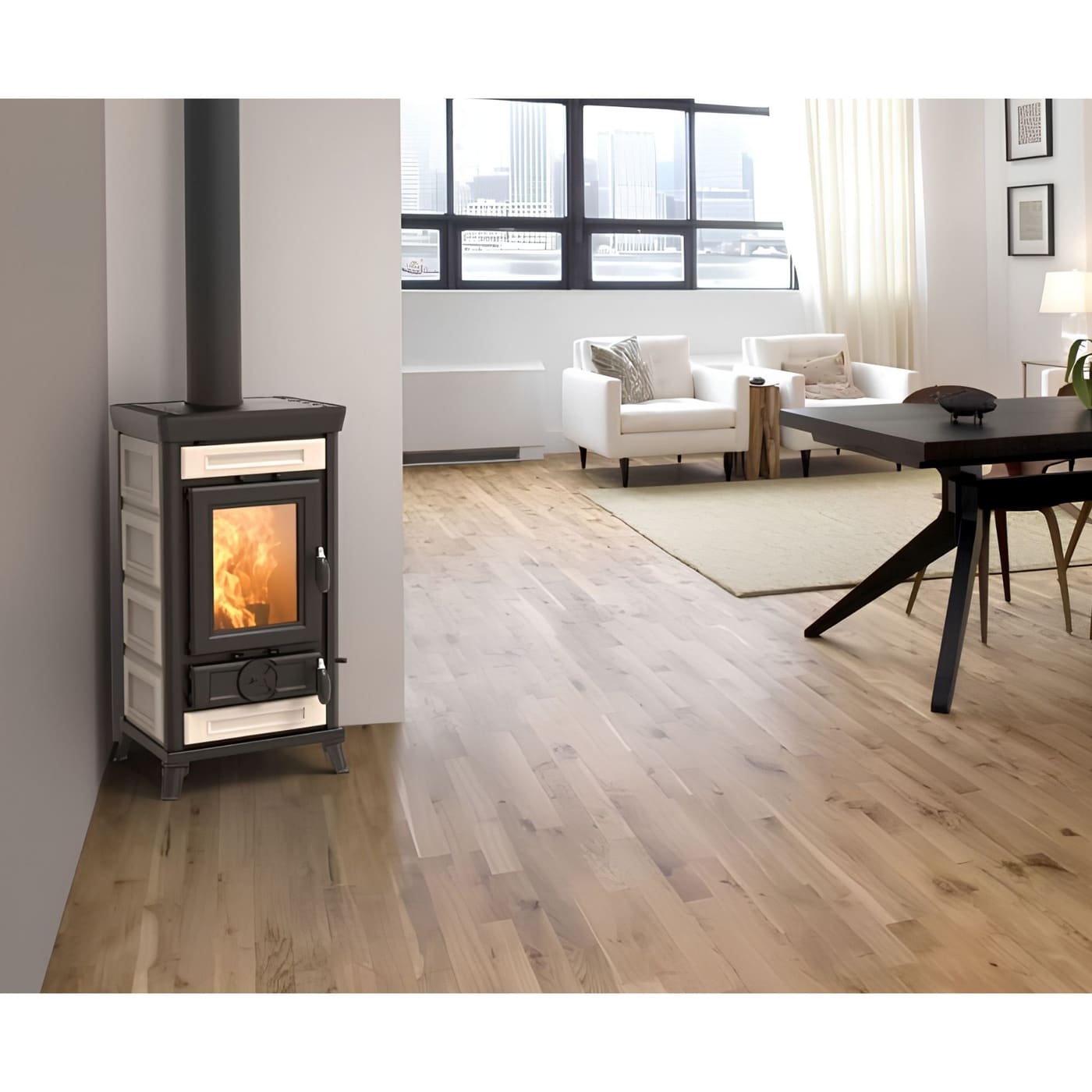 Holzofen aus Keramik - THERMOROSSI Sofia Evo 5 Maiolica 7.3 kW