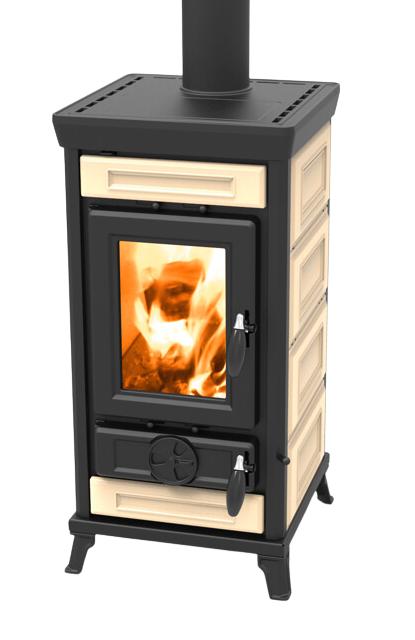 Holzofen aus Keramik - THERMOROSSI Sofia Evo 5 Maiolica 7.3 kW