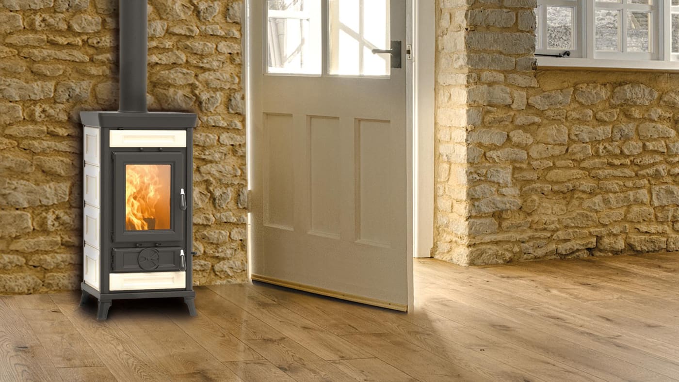 Holzofen aus Keramik - THERMOROSSI Sofia Evo 5 Maiolica 7.3 kW