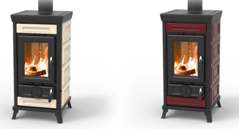 Holzofen aus Keramik - THERMOROSSI Sofia Evo 5 Maiolica 7.3 kW