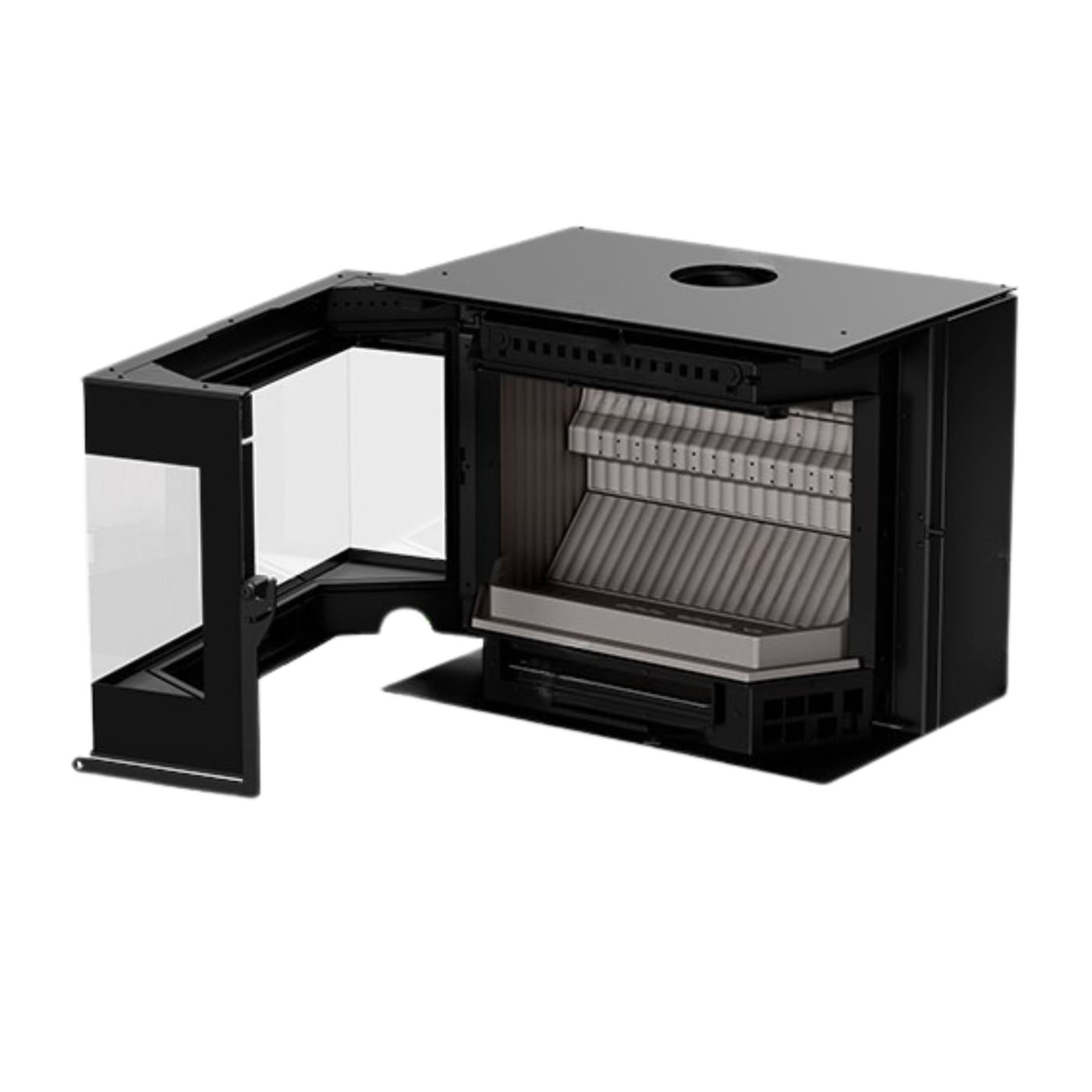 Holzeinsatz Eck - THERMOROSSI Panorama Angolare DX 10.6 kW