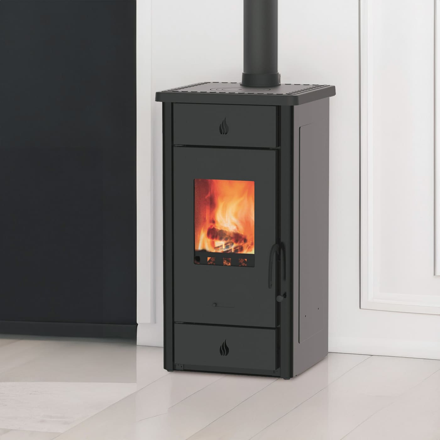 Wamsler Luke mit Kochplatte Kaminofen 8 kW Stahl