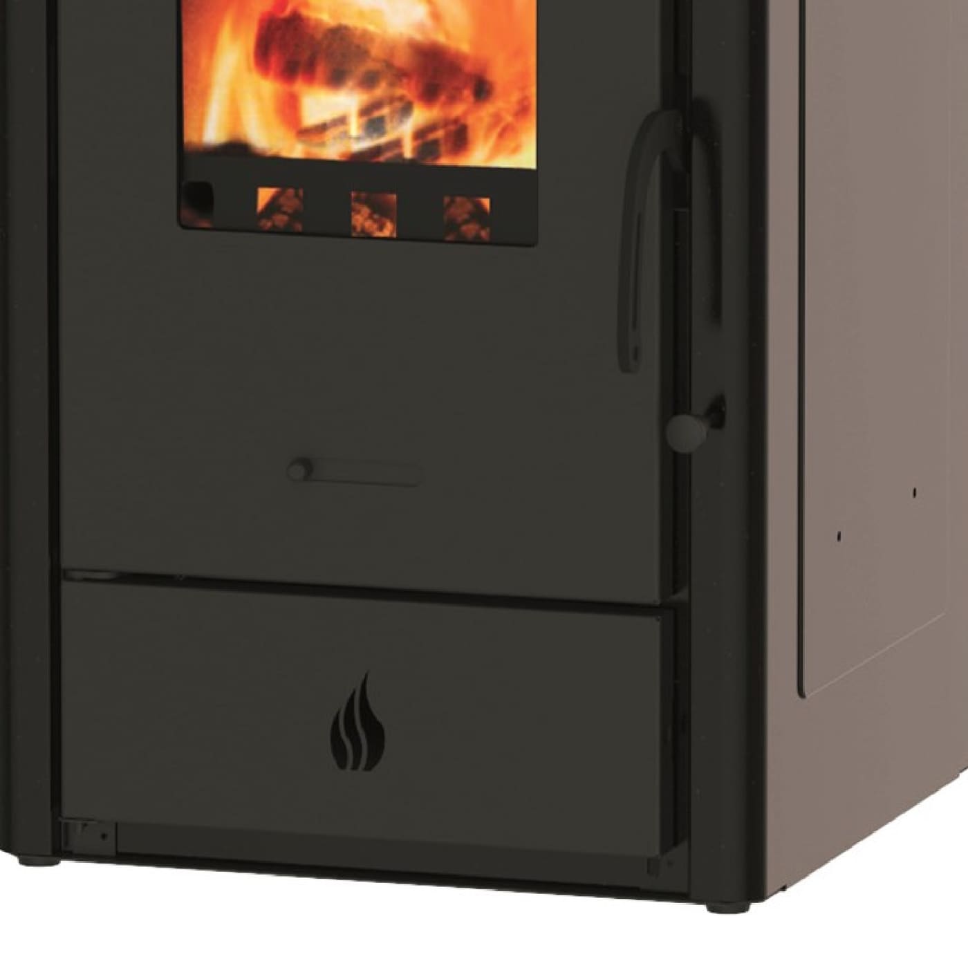 Wamsler Luke mit Kochplatte Kaminofen 8 kW Stahl