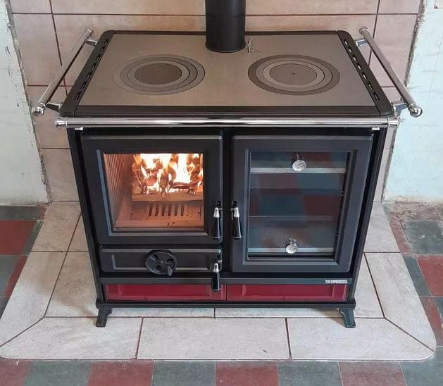 Holz-Küchenherd aus Keramik - THERMOROSSI Margherita Evo 12,1 kW