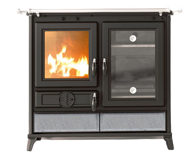 Holz-Küchenherd aus Stein - THERMOROSSI Margherita Evo Stone 12,1 kW