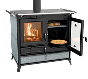 Holz-Küchenherd aus Stein - THERMOROSSI Margherita Evo Stone 12,1 kW