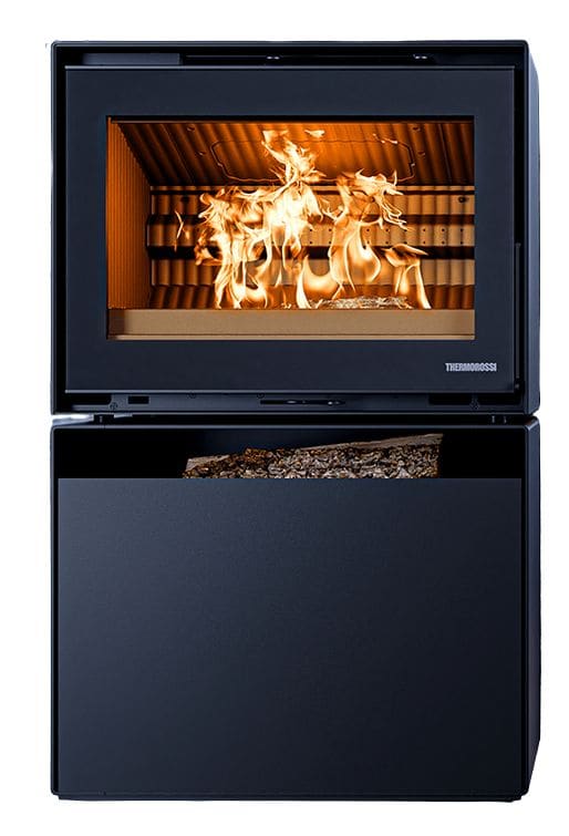 Holzofen design anschließbar - THERMOROSSI Moonlight 10.7 kW