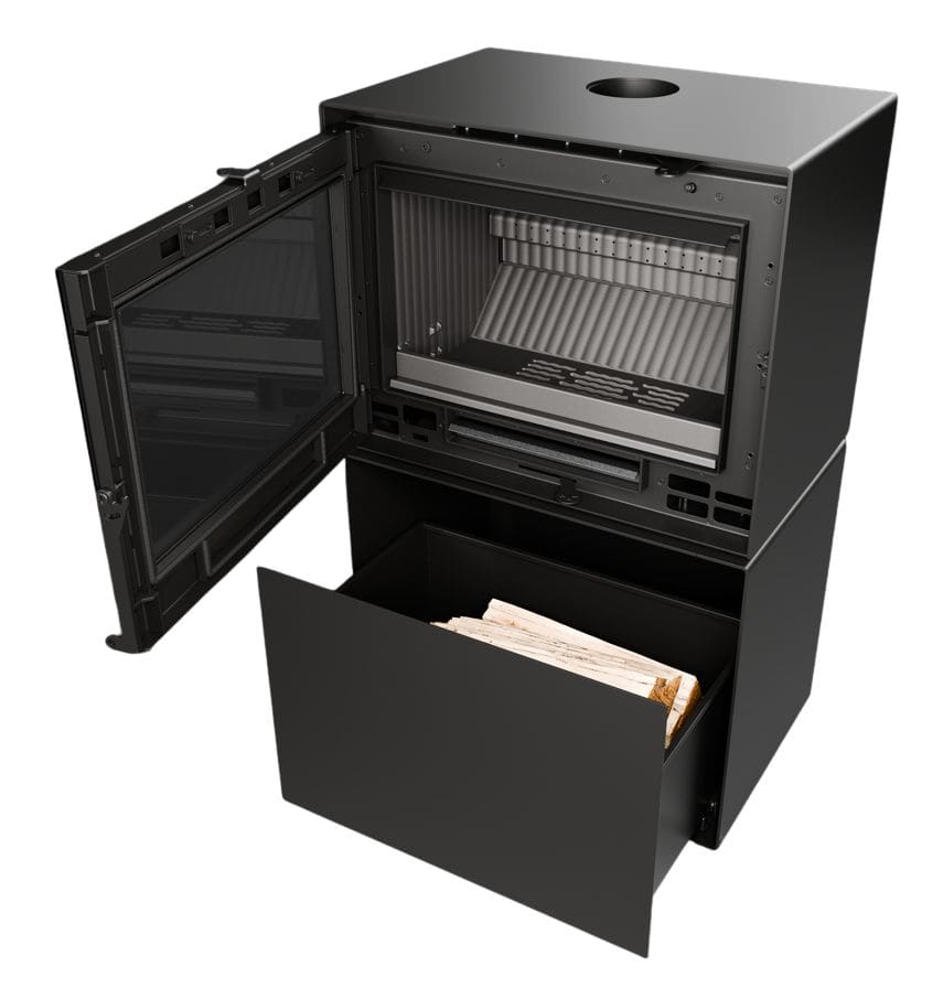 Holzofen design anschließbar - THERMOROSSI Moonlight 10.7 kW