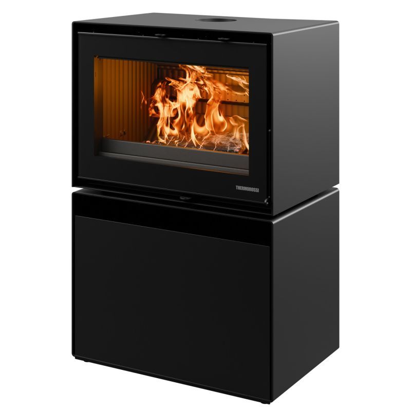 Holzofen design anschließbar - THERMOROSSI Moonlight 10.7 kW