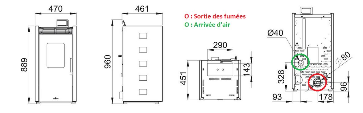 Pelletofen - BRONPI Zoe 9 kW